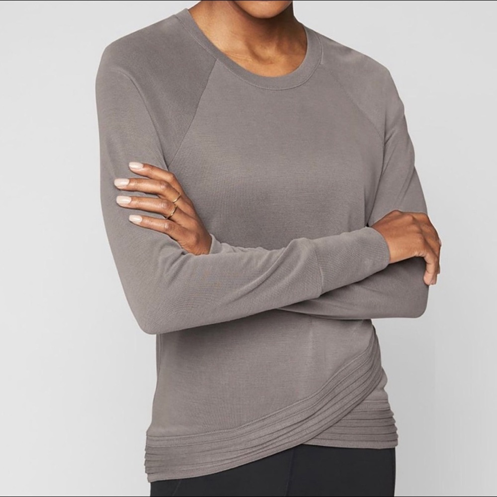 NWT Athleta “Serenity Criss Cross Sweatshirt”